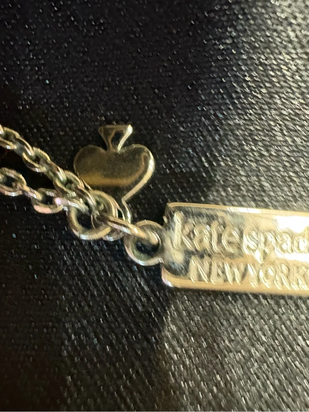 kate spade Silver-Tone Long Station Necklace with Pave Discs